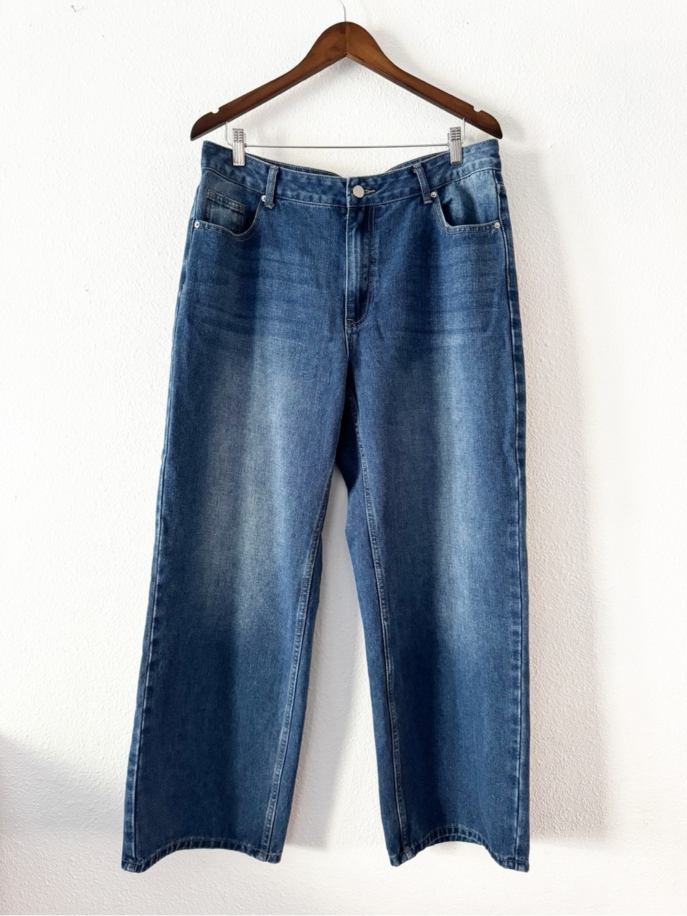 Y2K Grunge Retro Streetwear Baggy Wide Leg Denim Jean Pants XXL - Picture 2 of 16
